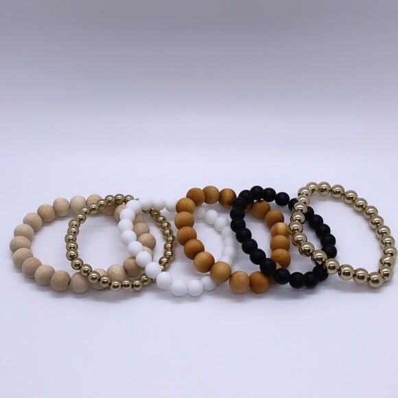 NWT Wool + Pepper Co. Solids Bracelet Stack (6) - Picture 4 of 5